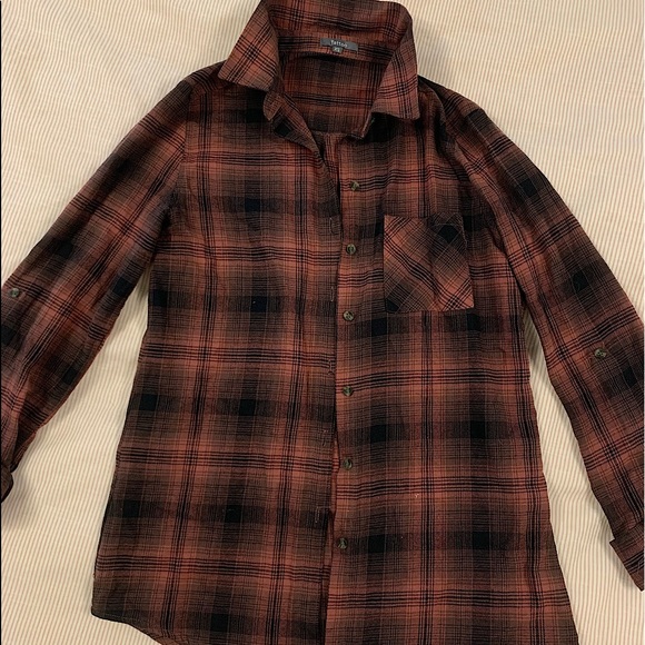Tattoo plaid button down - Picture 1 of 2